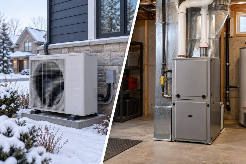 Heat pump versus furnace comparison for Ontario homeowners